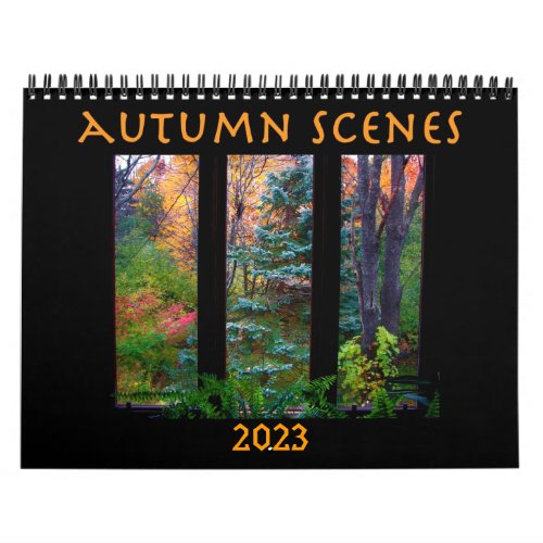 Autumn Seasonal 2023 Nature Art Photography  Calendar