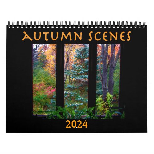 Autumn Seasonal 2024 Nature Art Photography  Calendar