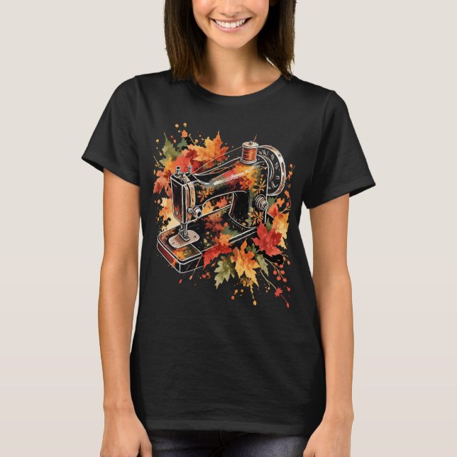 Autumn sewing machine T-Shirt (Front)