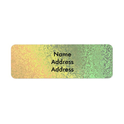 Autumn Shades of Green Yellow Return Address Label