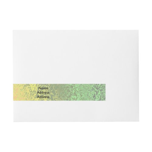 Autumn Shades of Green Yellow Wrap Address Labels