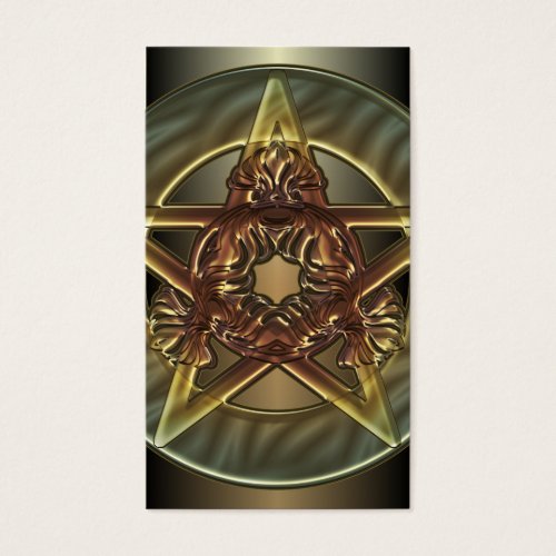 Autumn Shades Pentacle Business Card