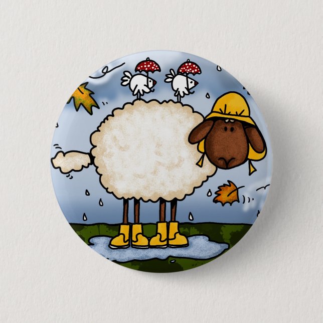 autumn sheep button (Front)