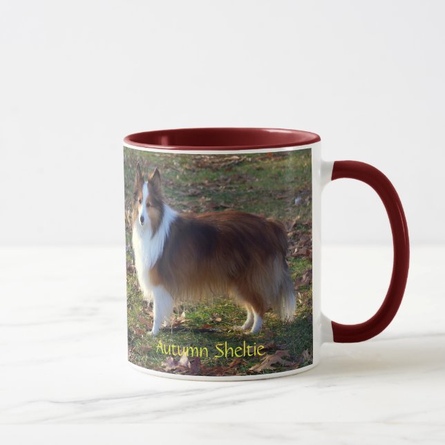 Autumn Sheltie Mug (Right)