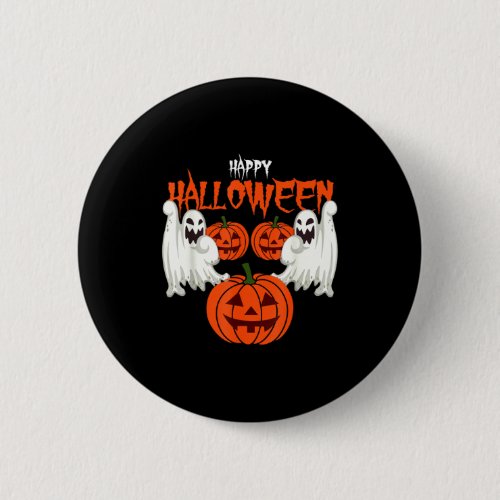 Autumn shirt with pumpkin face ghosts of autumn  button