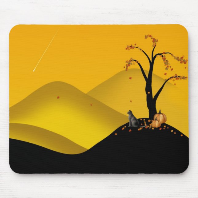 autumn shooting star fantasy mousepad (Front)