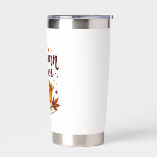 Autumn Skies and Pumpkin Pies Fall Insulated Tumbler