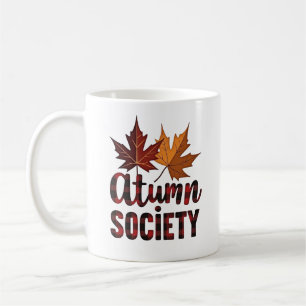 Autumn Society Maple Leaves Fall Season Design Coffee Mug