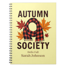 Autumn Society – Personalized Plaid Letter Fill