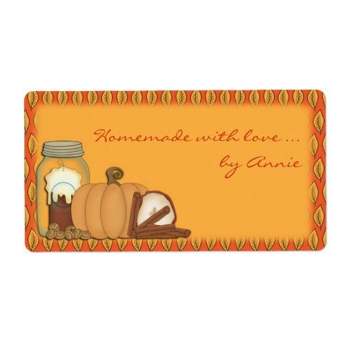 Autumn Spice Label