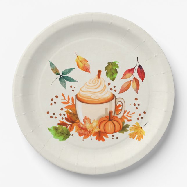 Autumn Spice Paper Plates (Front)