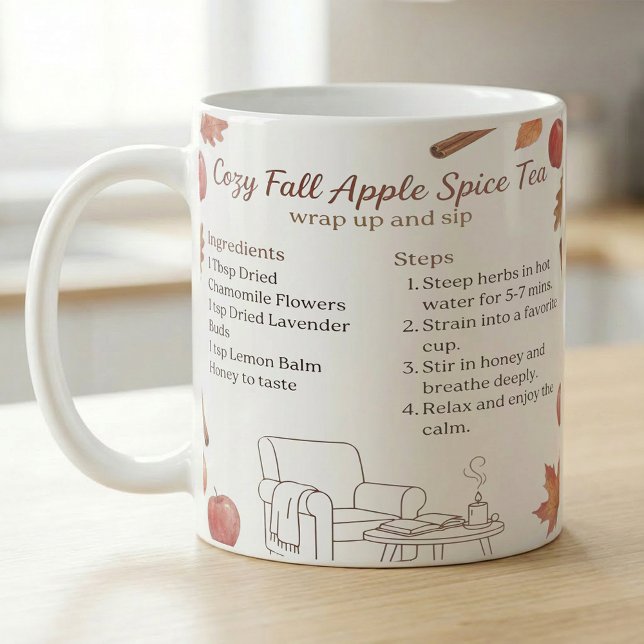 Autumn Spiced Apple Tea Recipe Coffee Mug (Creator Uploaded)