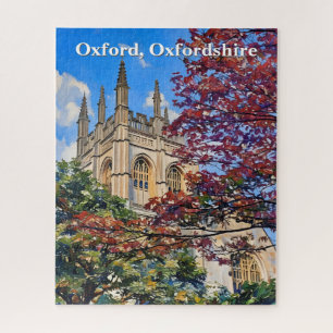 Autumn Spires – Oxford Cathedral in Fall Jigsaw Puzzle