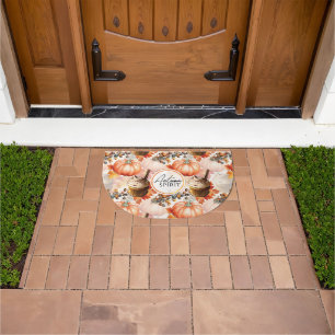 Autumn Spirit Cozy Watercolor Pattern Doormat