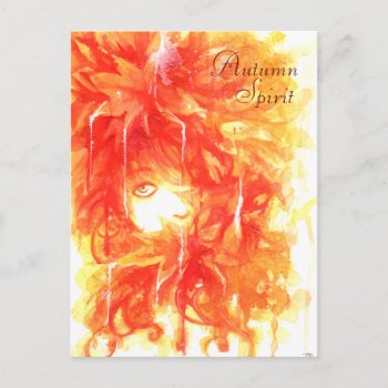 Autumn Spirit Postcard by akimao at Zazzle