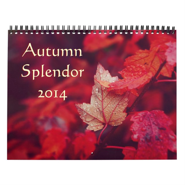 Autumn Splendor 2014 Calendar (Cover)