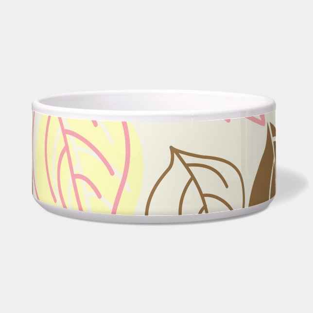 Autumn Splendor: Leaf Seamless Pattern Bowl (Front)