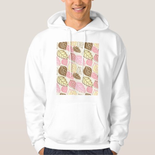 Autumn Splendor Leaf Seamless Pattern Hoodie