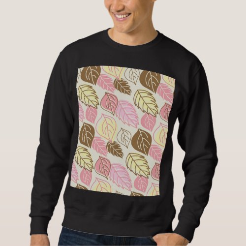 Autumn Splendor Leaf Seamless Pattern Sweatshirt