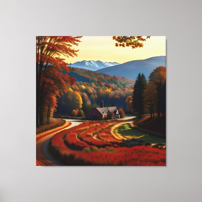 Autumn Splendor View Landscape 2 Canvas Print (Front)