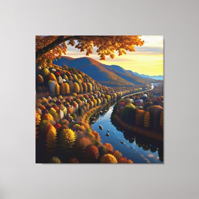 Autumn Splendor View Landscape 3 Canvas Print (Front)