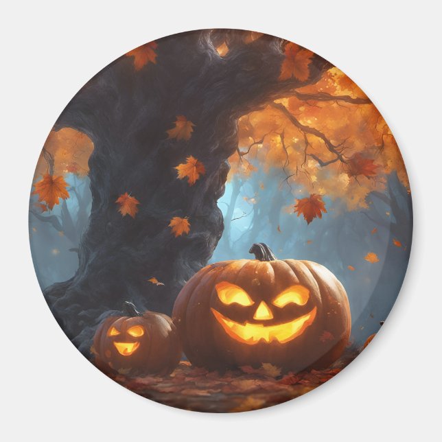 Autumn Spooky Vibes  Magnet (Front)