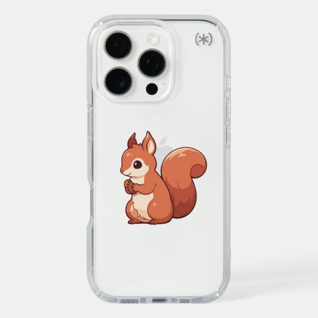 Autumn Squirrel Aesthetic Speck iPhone Case (Front)
