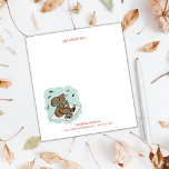 Autumn Squirrel Book Lovers Notepad at Zazzle