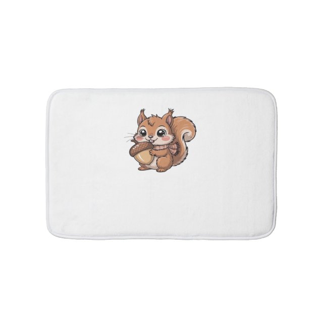 autumn squirrel Classic T-Shirt Bath Mat (Front)