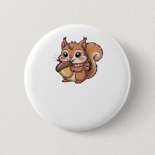 autumn squirrel Classic T-Shirt Button