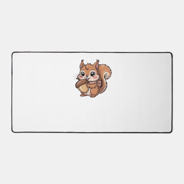 autumn squirrel Classic T-Shirt Desk Mat (Front)