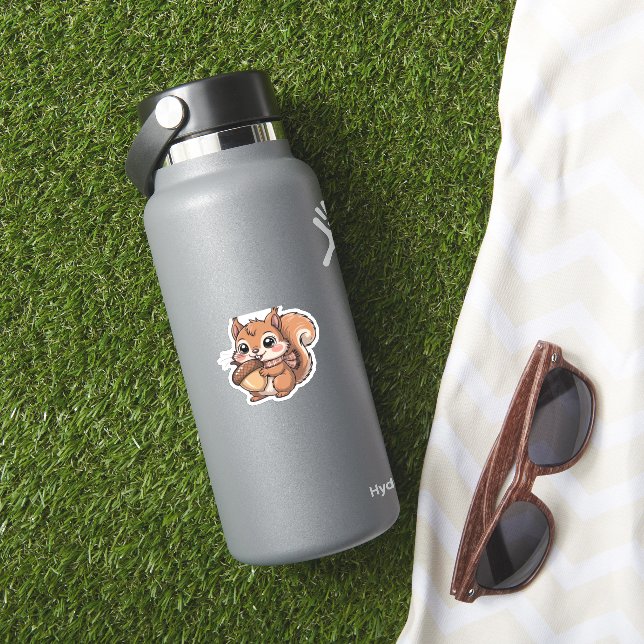 autumn squirrel Classic T-Shirt Sticker (HydroFlask Insitu)