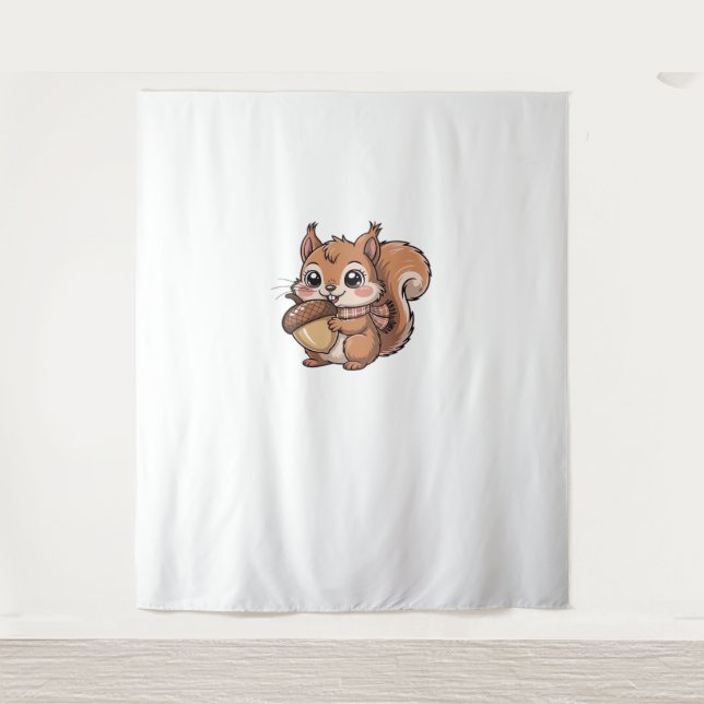 autumn squirrel Classic T-Shirt Tapestry (Front)