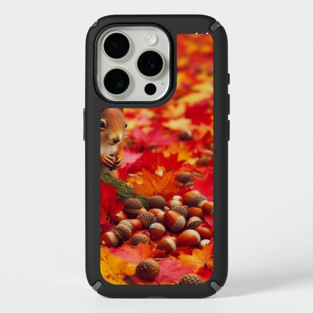 autumn squirrel haven phone case (Front)