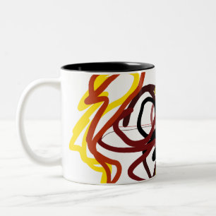 Autumn squirrel love Two-Tone coffee mug