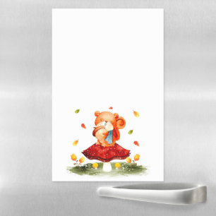 Autumn Squirrel Magnetic Dry Erase Sheet