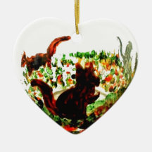 Autumn Squirrels Animal Art