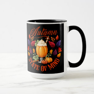 Autumn State Of Mind Black Mug