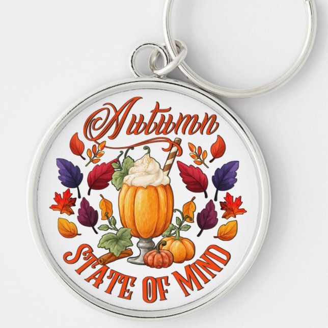 Autumn State Of Mind  Keychain (Front)