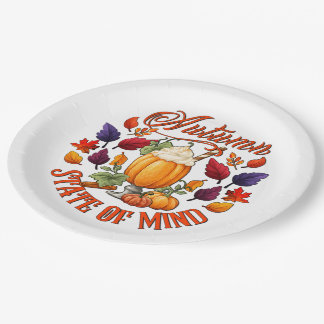 Autumn State Of Mind  Paper Plates