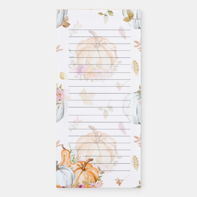 Autumn Stationery for Lists & Letters Magnetic Notepad (Front)