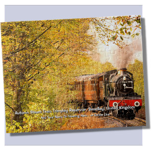 Autumn Steam Train, Bewdley, UK -  Add Name  Jigsaw Puzzle