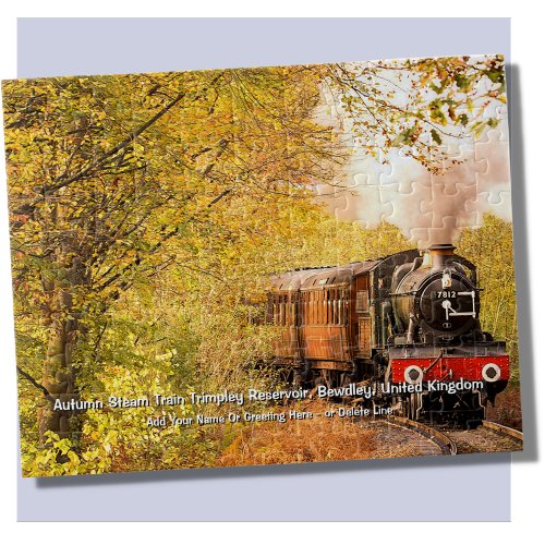 Autumn Steam Train Bewdley UK _  Add Name  Jigsaw Puzzle