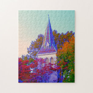 'Autumn Steeple' Jigsaw Puzzle