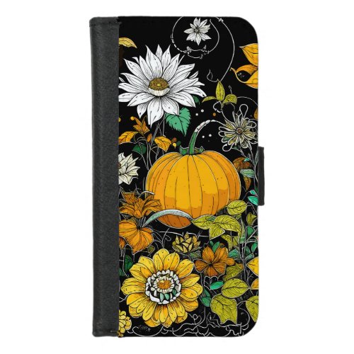  Autumn still life with pumpkin iPhone 87 Wallet Case