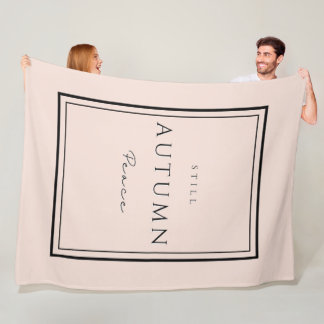 Autumn Still Peace III Fleece Blanket–Cozy Fall Blanket