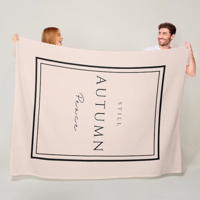 Autumn Still Peace III Fleece Blanket–Cozy Fall Blanket (In Situ)