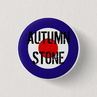 Autumn Stone Mod Target Badge Pinback Button