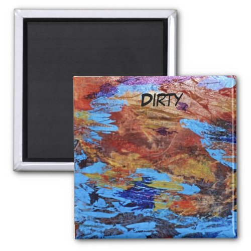 Autumn Streams Abstract Dishwasher Magnet