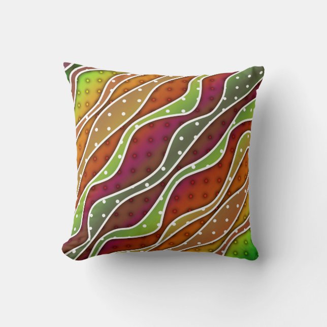 AUTUMN STRIPES Lumbar or Throw PILLOWS (Front)